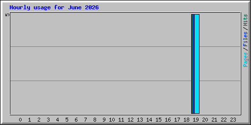 Hourly usage for June 2026